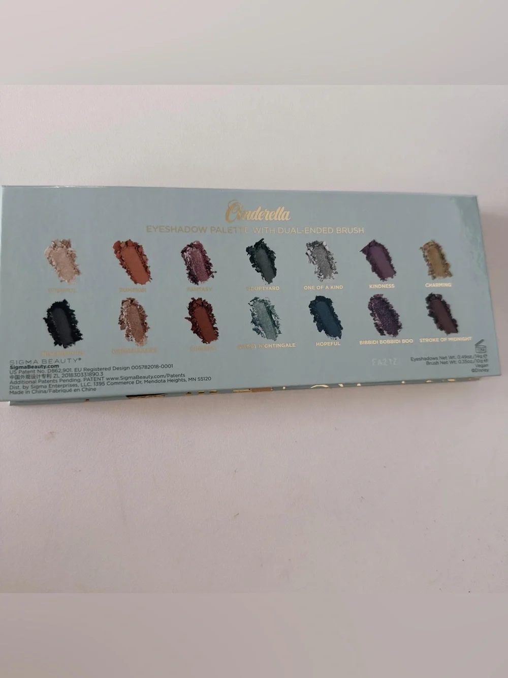 Sigma Beauty Disney Princess Cinderella Eyeshadow Palette